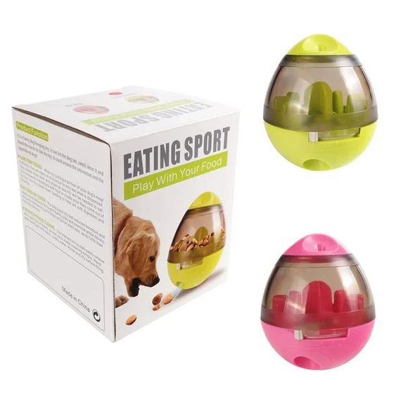 Іграшка для домашніх тварин Eating Sport Дозатор склянка з отвором для їжі диспенсер корму тварин | Зображення 3