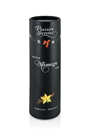 Массажное масло Plaisirs Secrets Vanilla (59 мл) с афродизиаками, съедобное, подарочная упаковка | Зображення 2