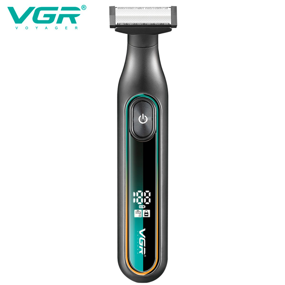 Электробритва VGR V-360 GREEN, универсальная насадка с регулировкой высоты, IPX6, LED дисплей | Зображення 3