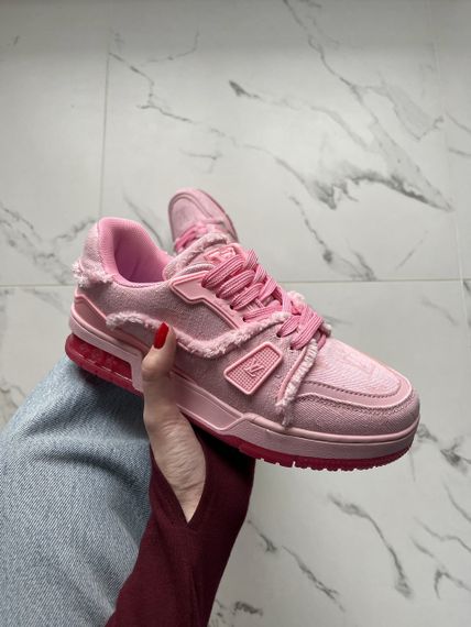 Кросівки Lou1is Vu1it1ton Trainer Triple Pink | Зображення 2