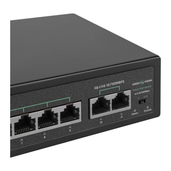 Комутатор мережевий Greenvision GV-016-D-09+2P | Зображення 4