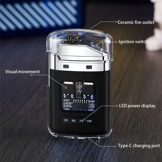 Электроимпульсная зажигалка USB ZGP JL 335 | Зображення 2