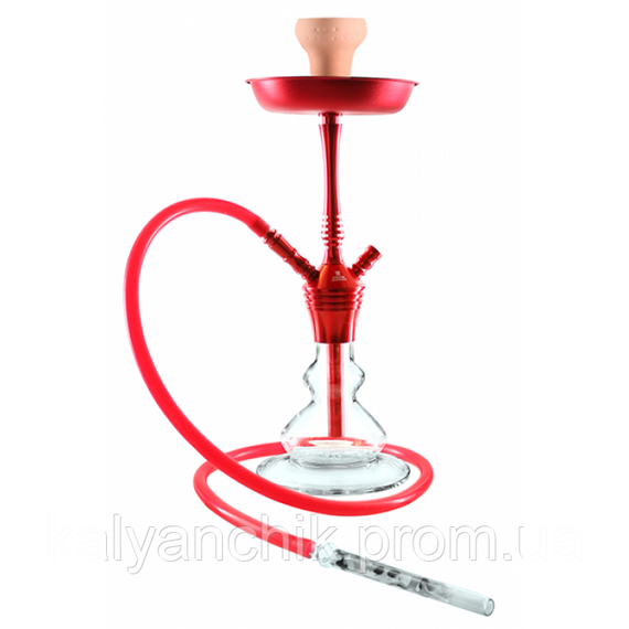 Кальян Kaya ELOX 480 BORO Clear Pyramid Cut Red 2S