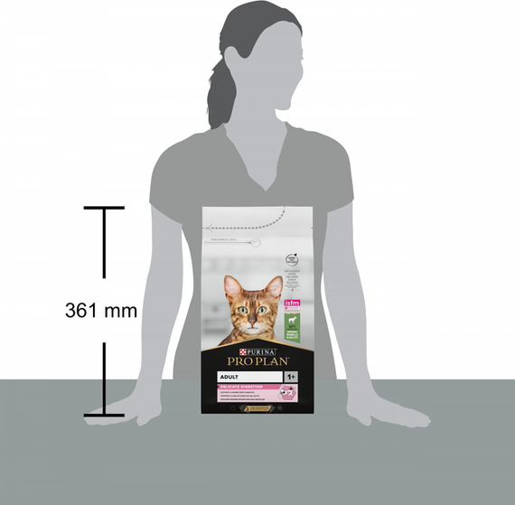 Сухий корм PRO PLAN Adult 1+ Delicate Digestion для дорослих котів із чутливим травленням, ягня 1.5кг | Зображення 3