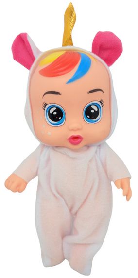 Лялька пупс, що плаче, говорить та сміється єдиноріг 18.5 см Cute babies із соскою та пляшечкою | Зображення 4