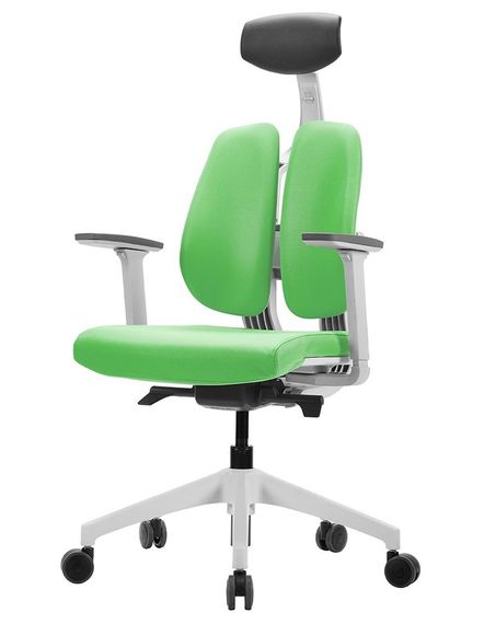 Кресло офисное DUOREST D2 whitegreen ортопедическое | Зображення 2