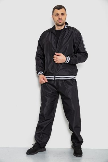 Спорт чоловічий костюм, колір чорний, 244R901 | Зображення 1