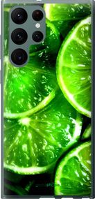 Чохол на Samsung Galaxy S22 Ultra Зелені часточки лимона "852u-2500-2448"