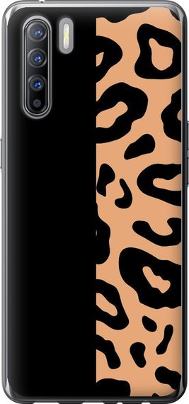 Чехол на Oppo Reno 3 Пятна леопарда "4269u-1901-17620"