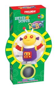 Масса для лепки Paulinda Super Dough Robot заводной механизм (шагает), фиолетовый PL-081178-4 (PL-081178-4)
