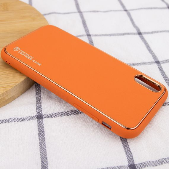 Шкіряний чохол Xshield для Apple iPhone XR (6.1") Оранжевый / Apricot | Зображення 2