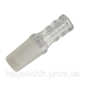 >Коннектор-адаптер держатель для шланга стеклянный