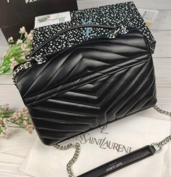 Женская топовая сумка Yves Saint Laurent black | Зображення 4