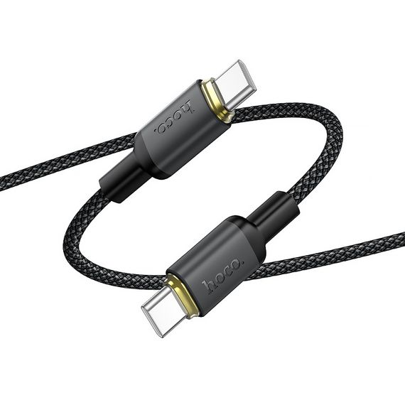 Дата кабель Hoco X128 Benefit Type-C to Type-C 60W (1m) Black | Зображення 3