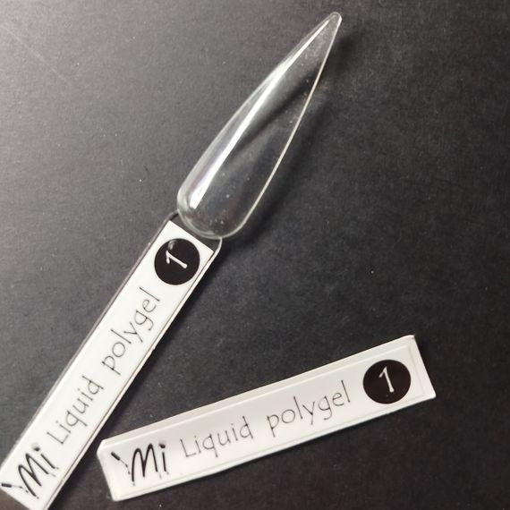 Наклейка на типсу (палитру) для жидкого полигеля Mi Color №01 (9 x 55 мм)