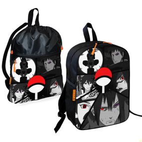 Шкільний рюкзак дитячий Аніме Наруто + Сумка для взуття спортивної форми рюкзак-мішок для хлопчика (01784)