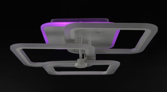 Люстра світлодіодна стельова LED світильник для квартири на стелю лед з пультом 25767 Білий 13х45х53 см. | Зображення 6