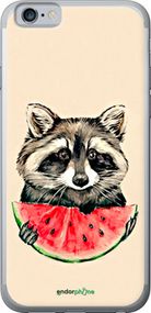 Чохол на iPhone 6s Єнотик з кавуном "4605t-90-2448"