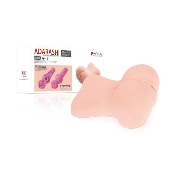 Мастурбатор-вагіна двошаровий Kokos Adarashi -1 Double Layer doggy-style Sex Aura | Зображення 8