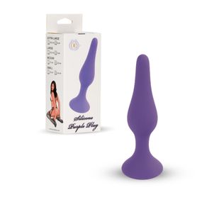 Анальна пробка - Silicone Purple Plug S