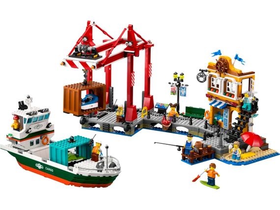 Конструктор LEGO City Морська гавань із вантажним судном 60422 | Зображення 2