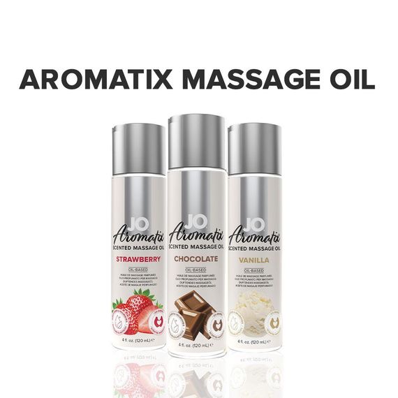 Натуральна масажна олія JO Aromatix Massage Oil Chocolate 120 мл Sex Aura | Зображення 4