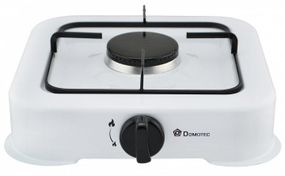 Плита газова настільна газова таганок Domotec MS 6601 біла