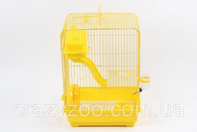 Клітка для гризунів ZK 128 емаль жовта 30x23x41 см 6714