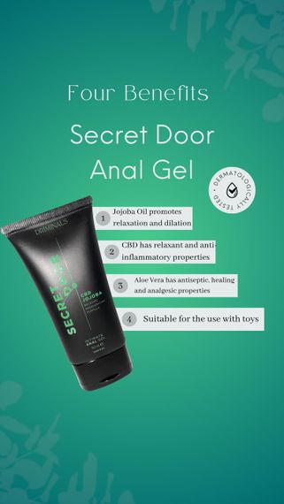 Анальный лубрикант Driminals Secret Door CBD & JOJOBA на водной основе, 50 мл Sex Aura | Зображення 2