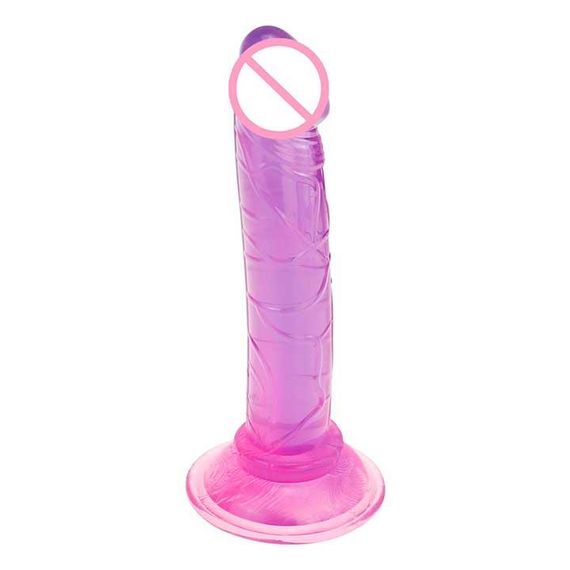 Міні-фалос на присосці, що гнется бузковий