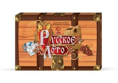 Настольная развлекательная игра Лото Русское Danko Toys универсальная игра для детей взрослых в коробке