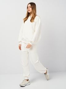 Костюм жіночий світшот та штани-джоггери молочний, 2XL