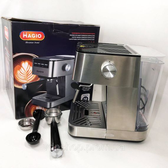 Кофеварка на роботу MAGIO MG-453 960 Вт, Кофеварка для настоящего кофе эспрессо Топ для дома DZ-71 | Зображення 9