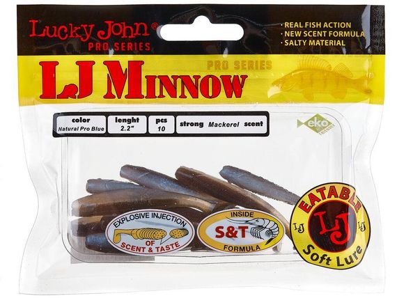 Виброхвосты 2,2" LJ Лаки Джон MINNOW 142-Т46 | Зображення 1