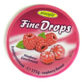 Льодяники Woogie Fine Drops зі смаком Малини в ж/б, 200 г (Австрія)