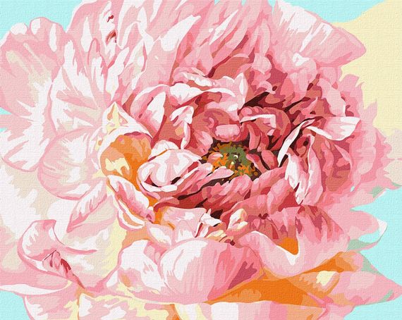 Картина за номерами "Ніжний півонія" Ідейка KHO2996 40х50 см