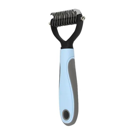 Двусторонняя расческа для вычесывания шерсти кошек и собак AND217 | Зображення 2