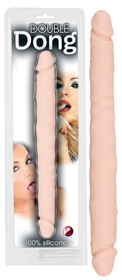 Двухсторонний фаллоимитатор - Double Dong Flesh Sex Aura