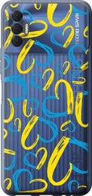 Чехол на Tecno Spark 8p KG7n Сердца UA "5292u-2526-17620"