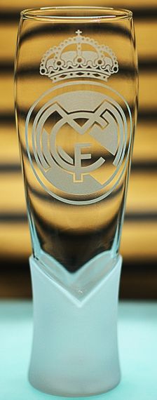 Пивний келих крафтовий 440 мл Реал Мадрид Real Madrid з гравіюванням подарунок для фаната ФК