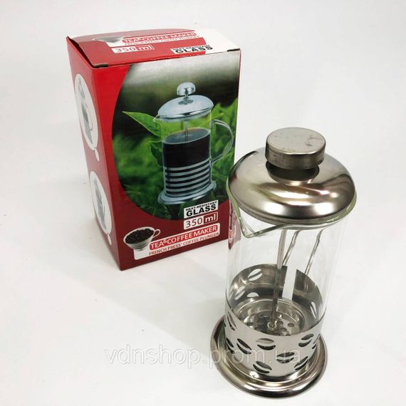 Заварник скляний з пресом, Прес-заварник для чаю Френч-прес для кухні сервірування JB-49 | Зображення 8