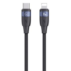 Дата кабель Usams US-SJ635 U85 Type-C to Lightning 30W (2m) Black