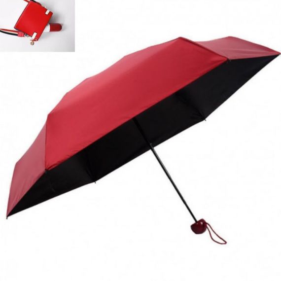 Capsule umbrella / Капсульна парасолька / Кишенькова парасолька / Парасолька легка. VN-769 Колір: червоний | Зображення 1