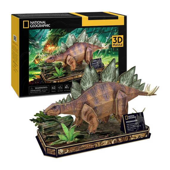 Пазл Cubic Fun 3D National Geographic Dino Стегозавр (DS1054h) | Зображення 5