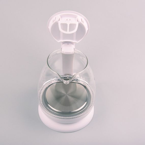Электрочайник стеклянный Maestro MR-055-WHITE, 1 л, 1100 Вт, с подсветкой | Зображення 3