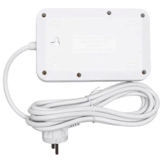 Мережевий фільтр-подовжувач 4 розетки 2xUSB-A 1xUSB-C 3м білий HP-5-45 | Зображення 4