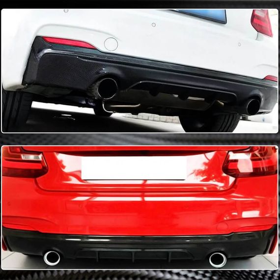 Дифузор заднього бампера V1 (для F22/F23 M-Sport, Карбон) для BMW 2 серія F22/23 2014-2021 рр | Зображення 3