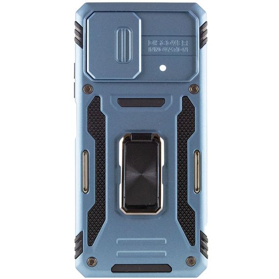 Ударостійкий чохол Camshield Army Ring для Xiaomi Poco X5 Pro 5G / Note 12 Pro 5G Блакитний / Light Blue | Зображення 1