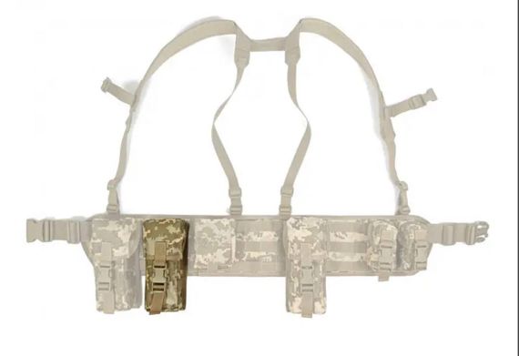 Підсумок під два магазини АК одинарний закритий Піксель ЗСУ MM-14 (MOLLE, підсумок на розгрузку, жилет, РПС) | Зображення 3