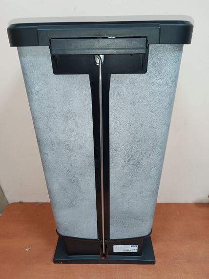 Контейнер для сміття з педаллю Rotho Paso 40 л бетон, відро для кухні та дому (17541) | Зображення 9